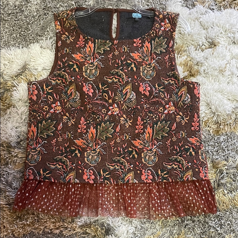 Anthropologie brocade top